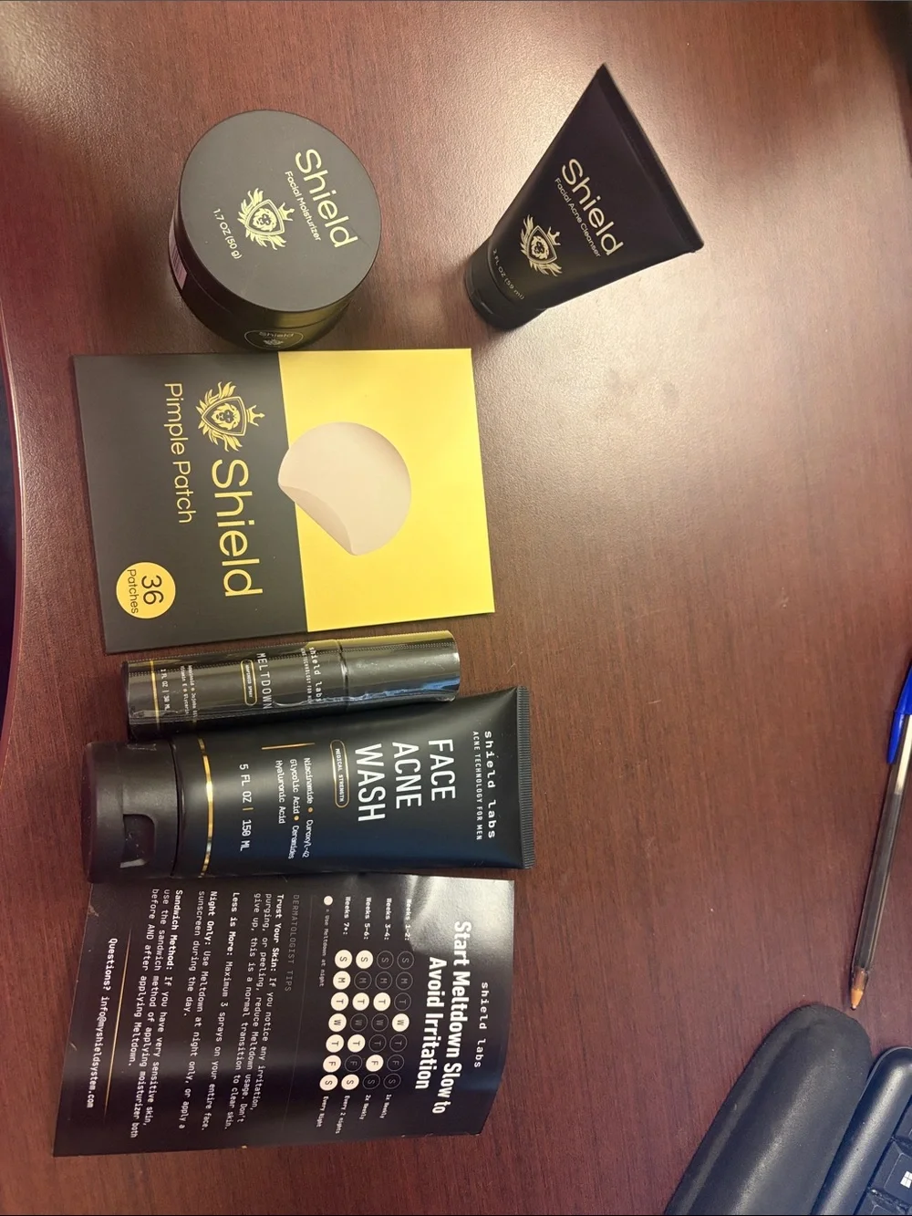 Men’s Black Face Acne Wash & Treatment Set